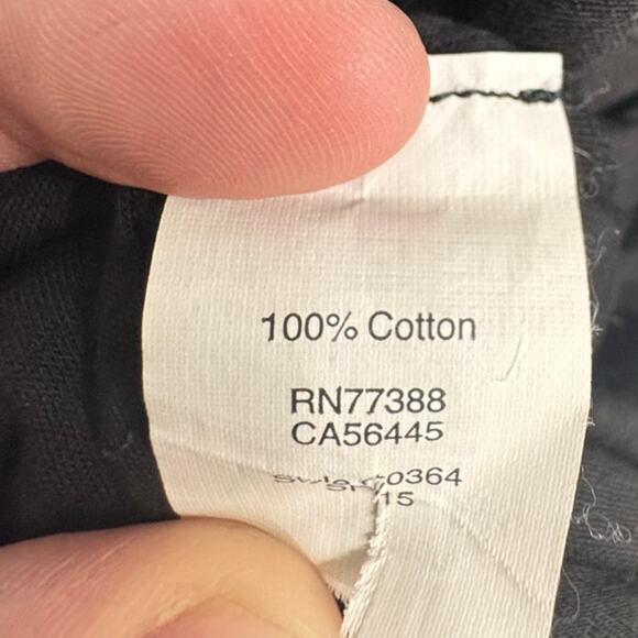 Madewell Black Cotton Tank Midi Dress Sz 10 Split Hem Panel Front Minimalist - Picture 6 of 6